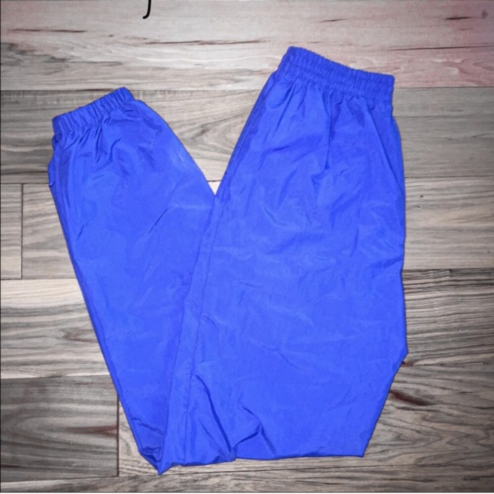Blue windbreaker joggers
